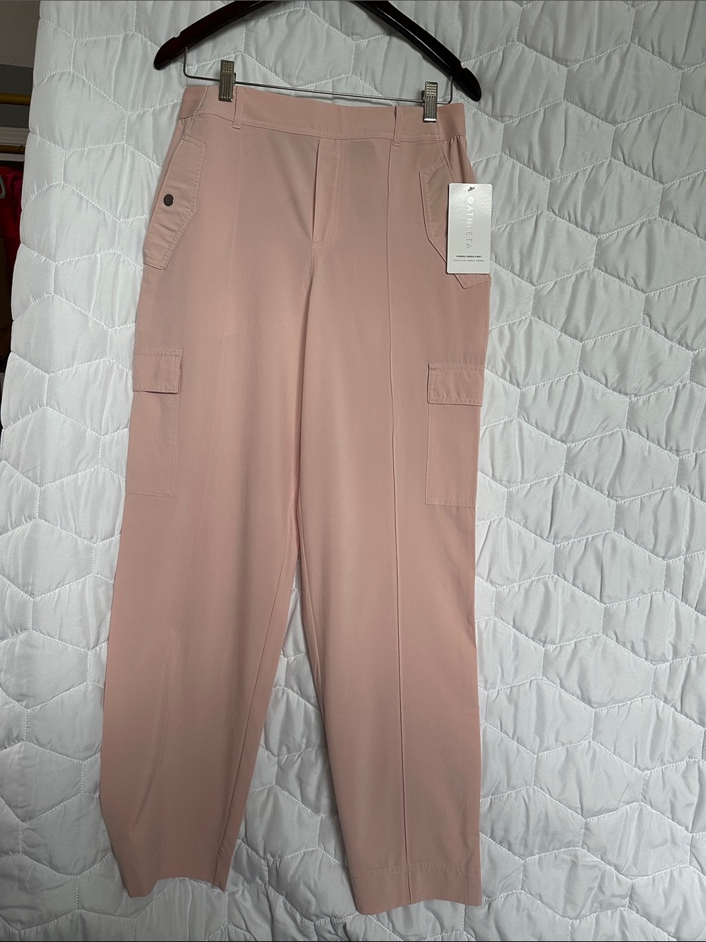 Athleta Vienna Cargo Pant in Blush Pink